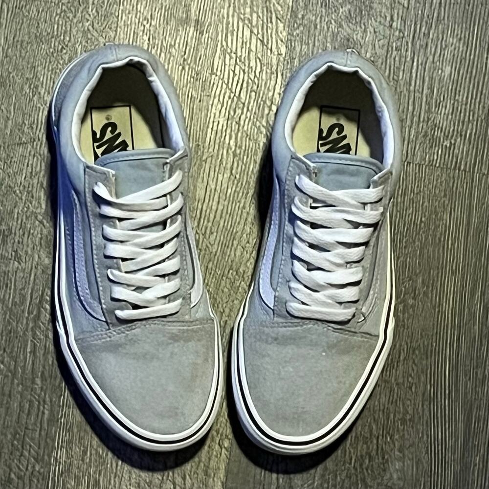 Vans Old Skool 508182 Women’s 7 Gray Suede Canvas Low Top Sneakers